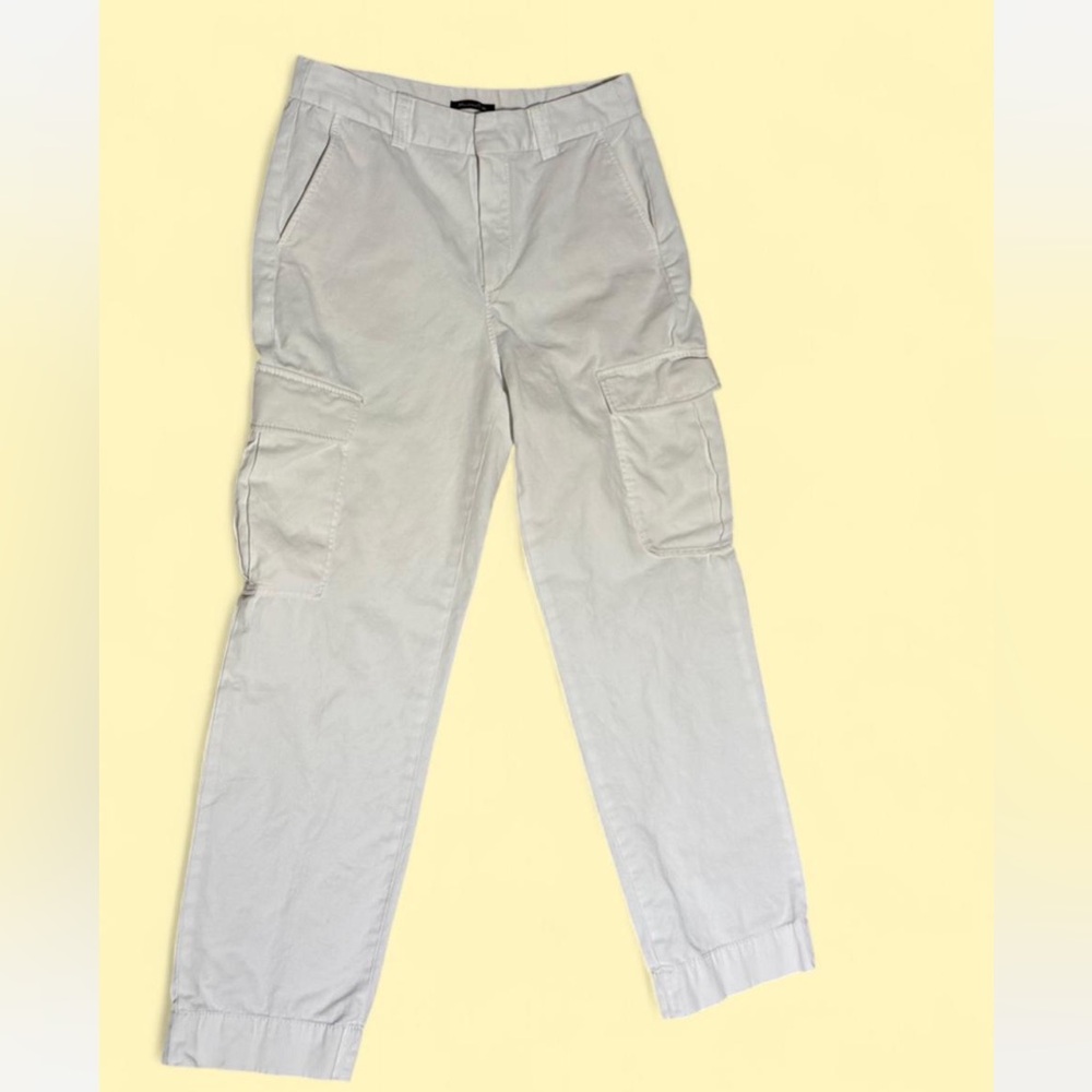 Massimo Dutti Light Gray Cargo Pants